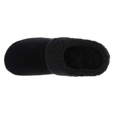 Isotoner Women's Velour and Sherpa Soft Hoodback with Recycled Microterry Sock & Lining