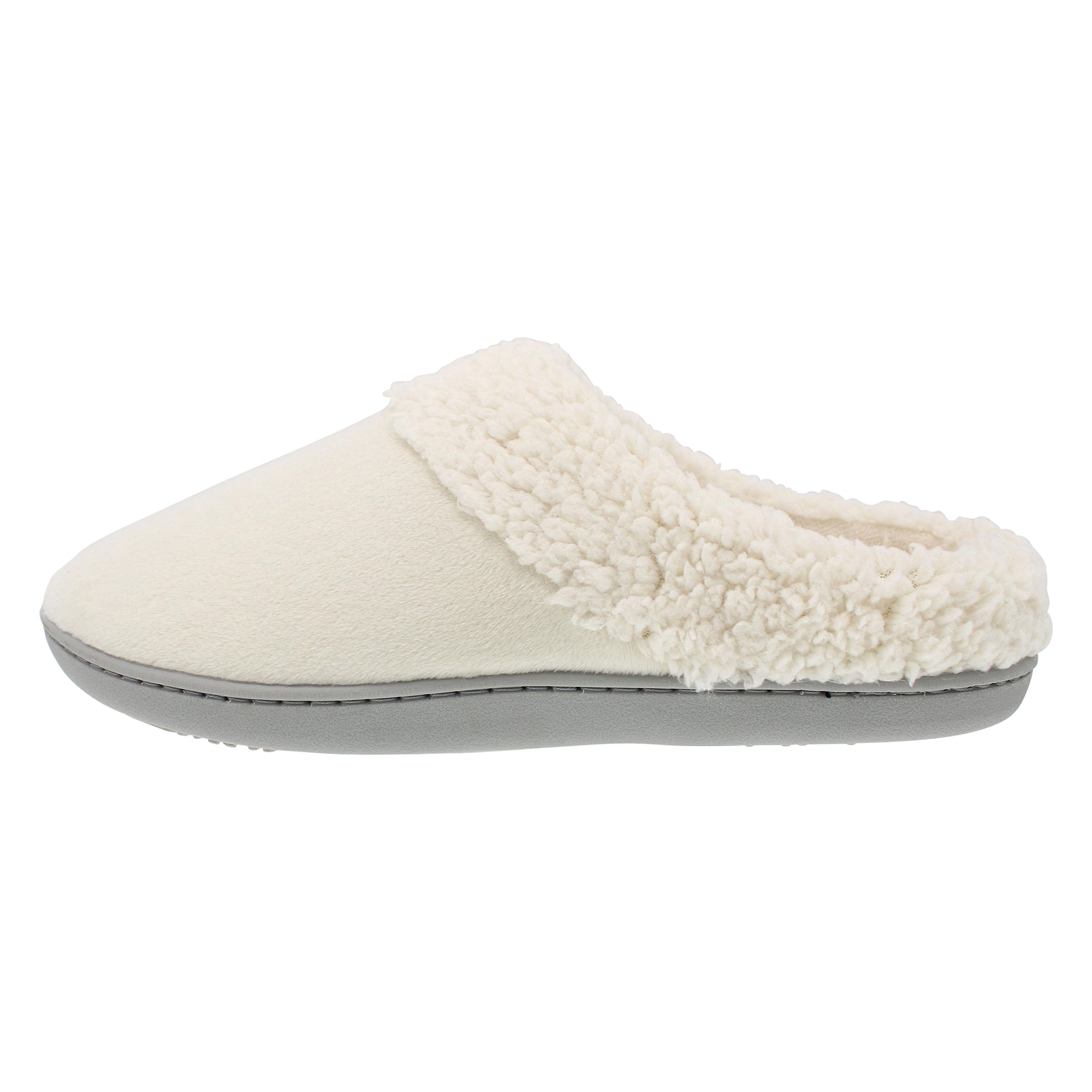 Isotoner Women's Velour and Sherpa Soft Hoodback with Recycled Microterry Sock & Lining