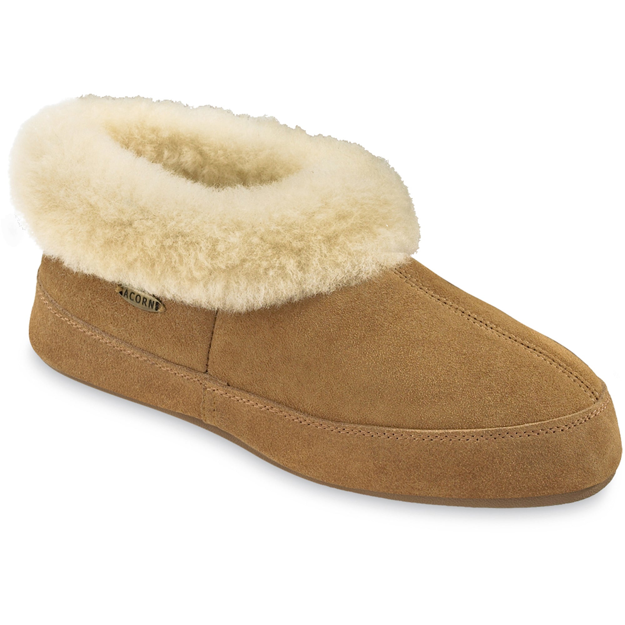Women's Oh Ewe Boot Slippers in Walnut Right Angled View