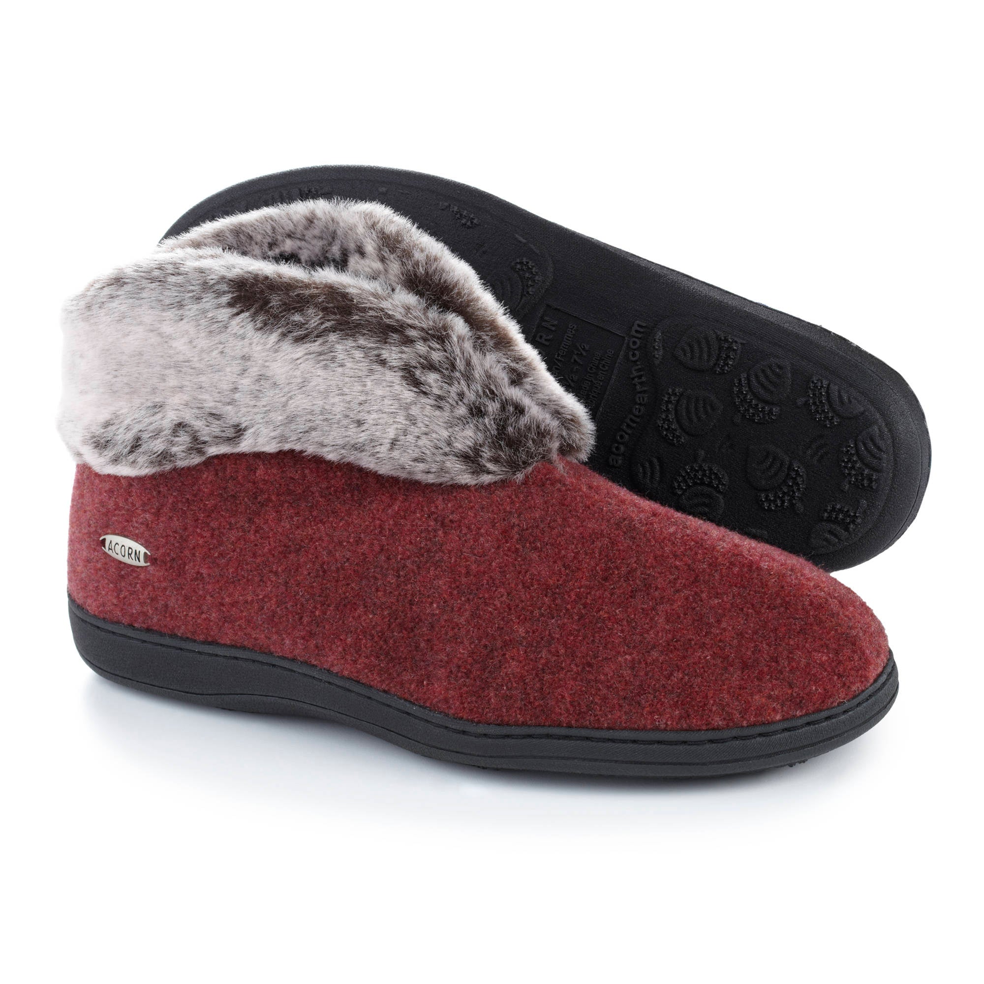 Acorn women's faux hotsell chinchilla slipper bootie