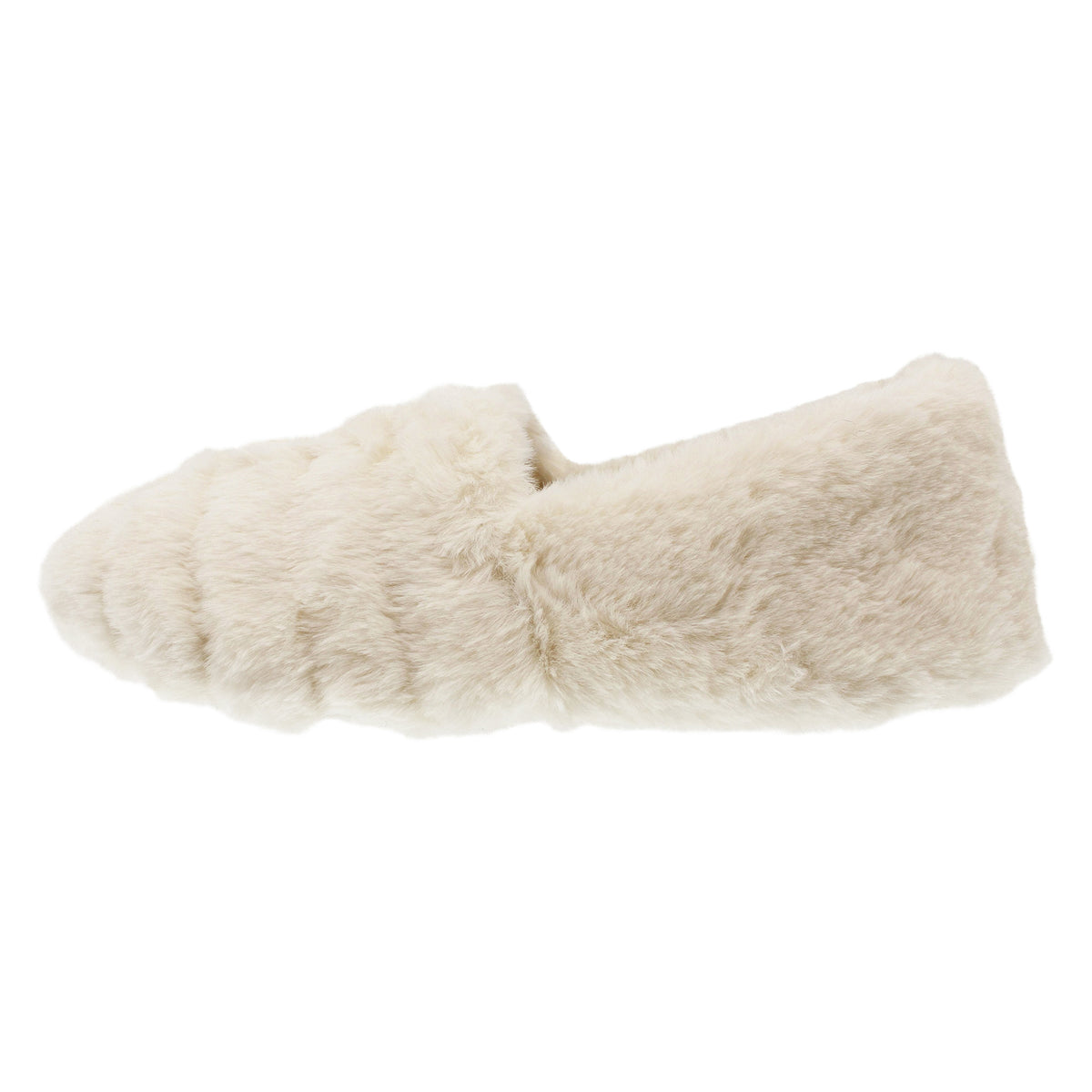 Isotoner Women's Recycled Faux Fur Espadrille Slipper with Recycled Velour Sock & Lining