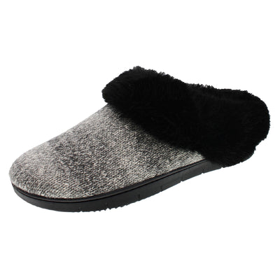 Isotoner Women's Recycled Ombre Knit Hoodback Slippers