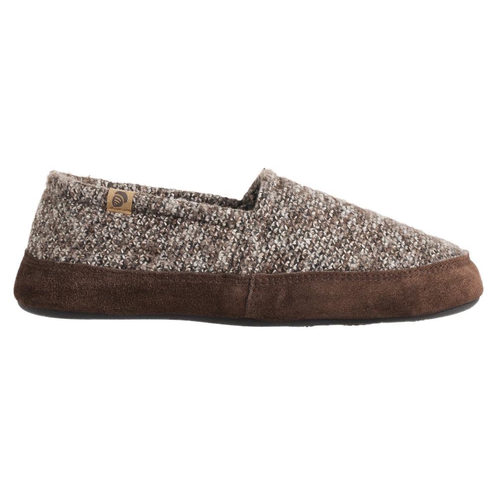 Men's Original Acorn Moccasins in Brown Tweed Profile