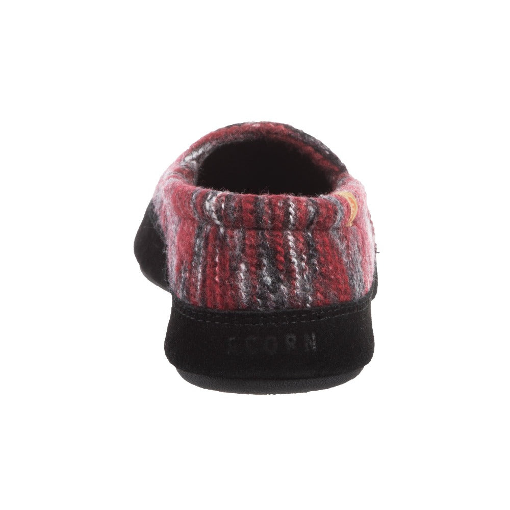 Men's Original Acorn Moccasins in Garnet Back Heal