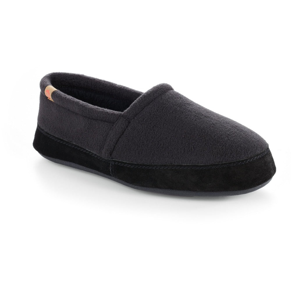 Men's Original Acorn Moccasins in Black Right Angled View