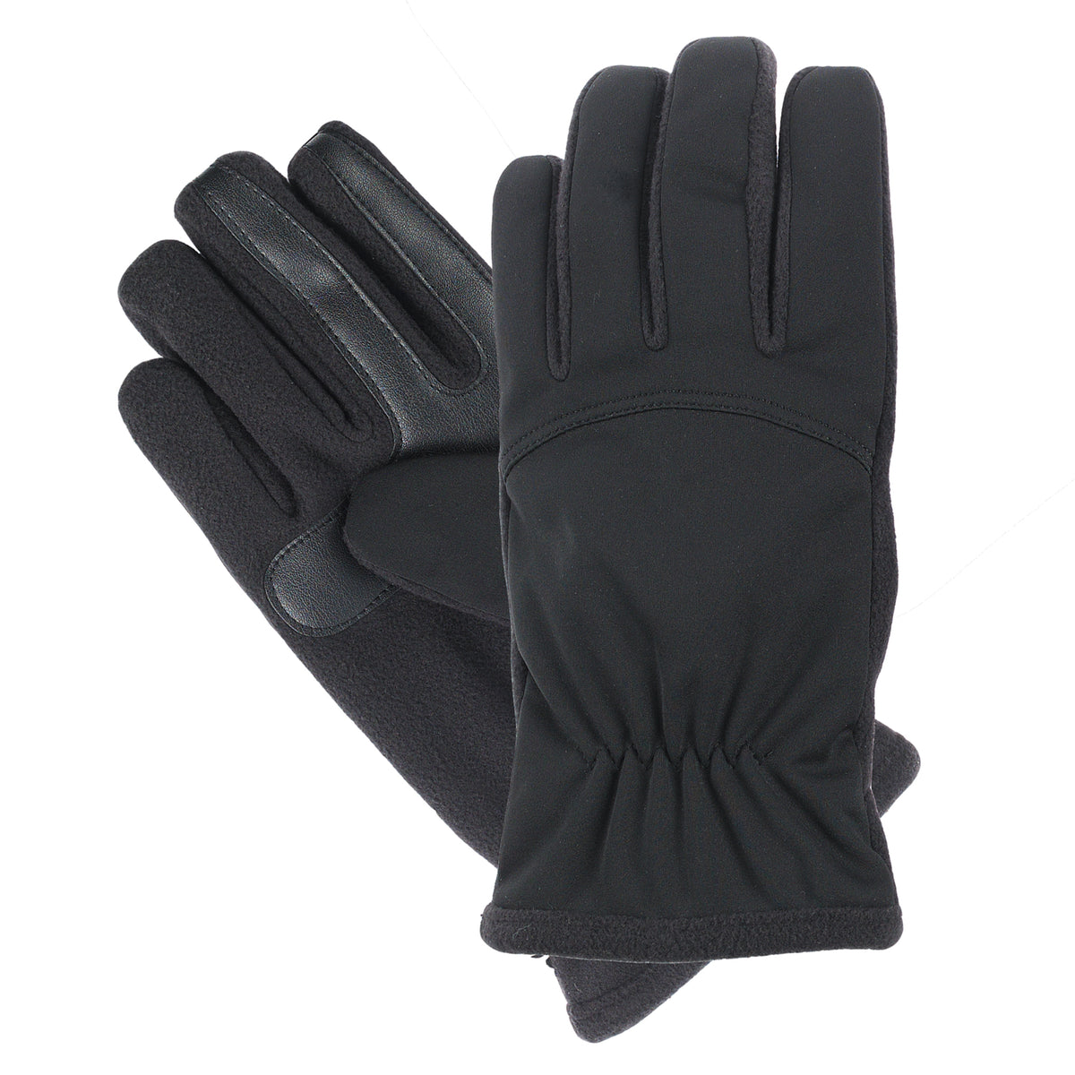 Isotoner Men's smarTouch® Waterproof Softshell Gloves