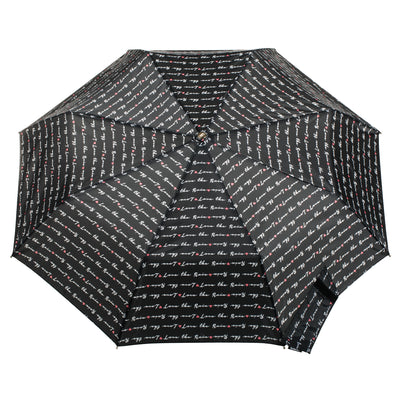 Limited-Edition Auto Open Umbrella NeverWet® love letter top view