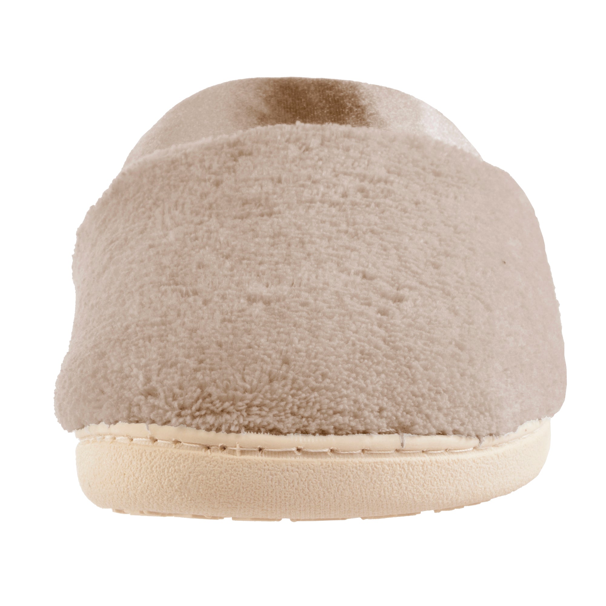 Isotoner Women's Microterry PillowStep Satin Cuff Clog Slippers for Women