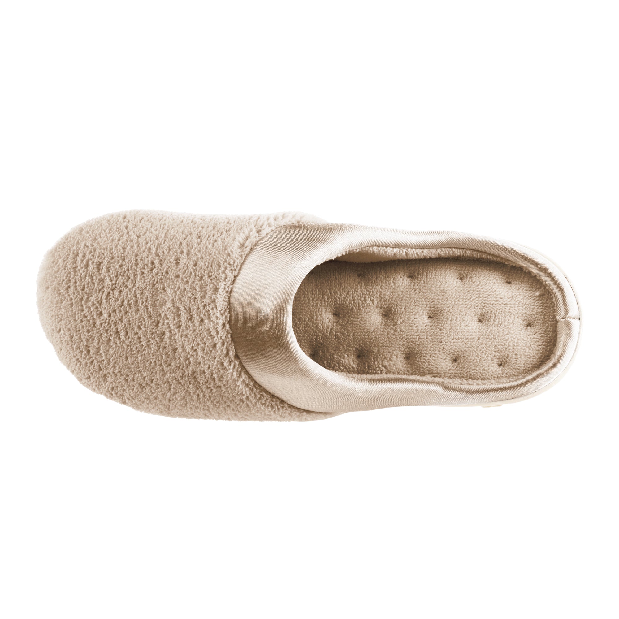Isotoner womens microterry pillowstep satin cuff clog slippers 90745 Totes Isotoner Canada