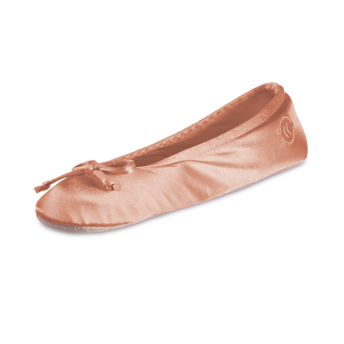 Isotoner womens stretch satin ballerina slippers 9i779 Totes