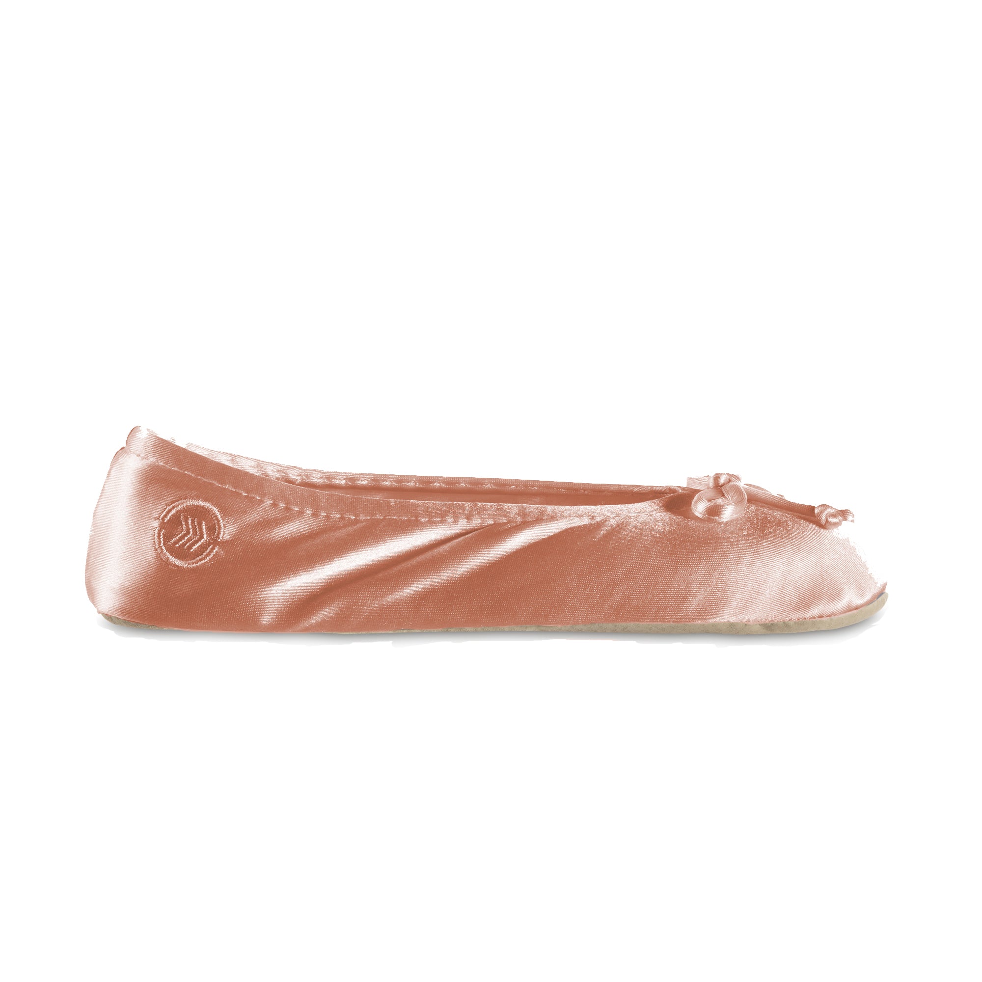 Isotoner satin on sale ballerina slippers