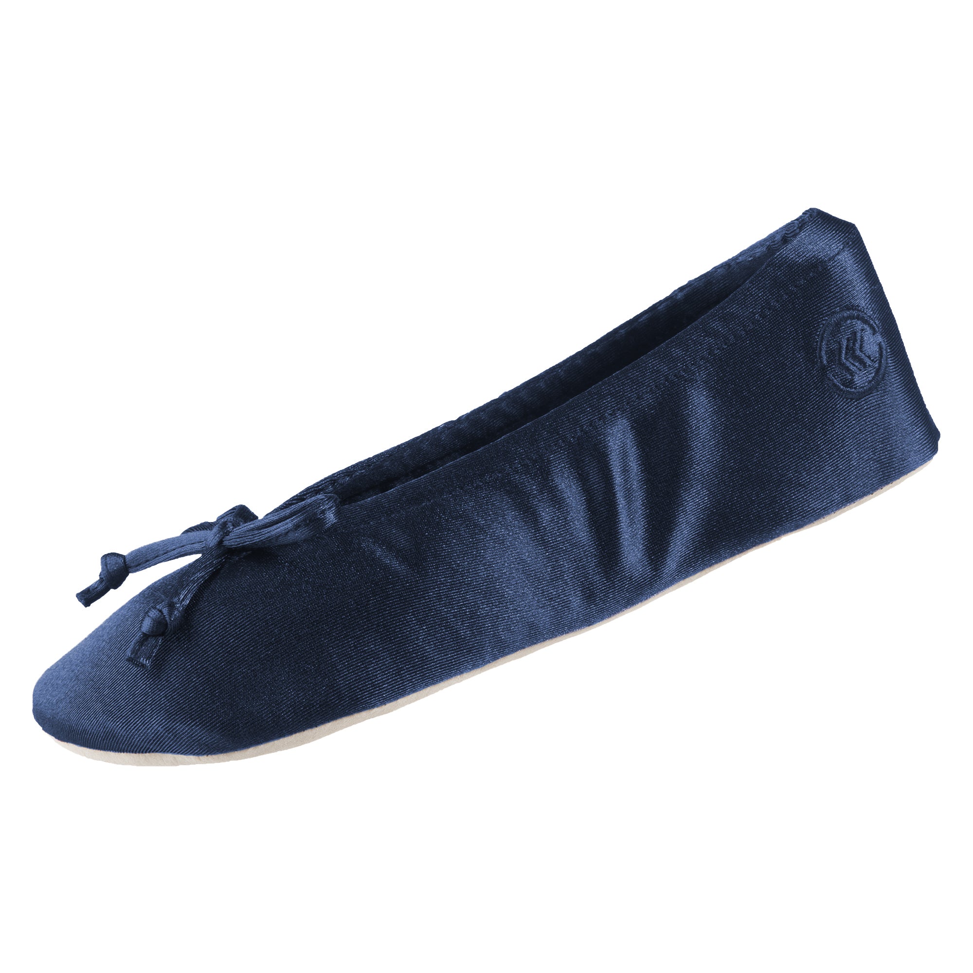 Isotoner womens stretch satin ballerina slippers 9i779 Totes
