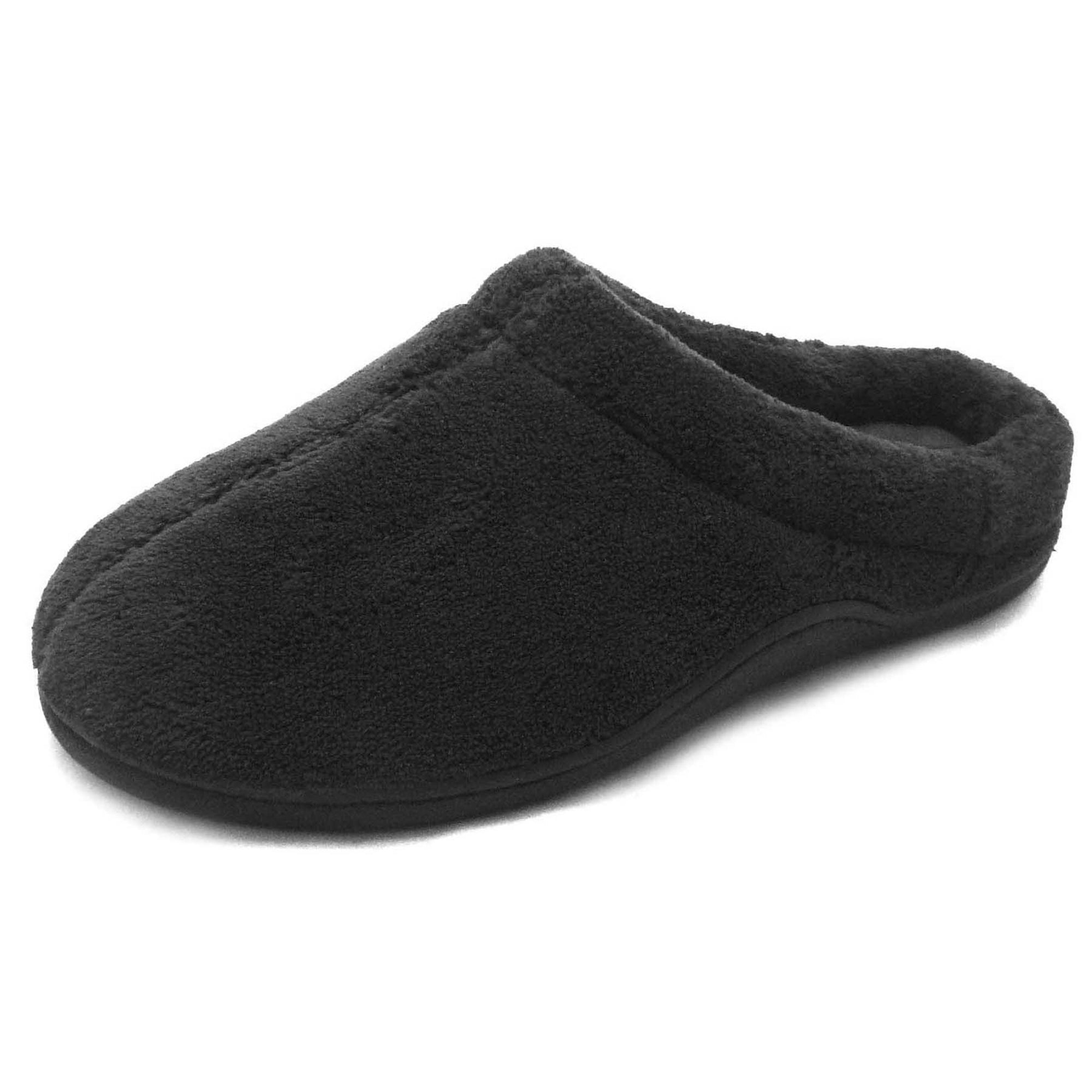 Hollister teddy lined slipper in black - ShopStyle