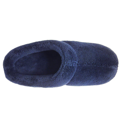 Isotoner Men’s Microterry Hoodback Slippers