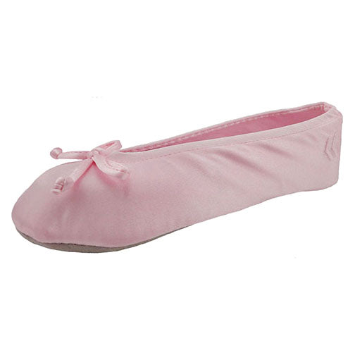 Isotoner Women’s Stretch Satin Classic Ballerina Slippers